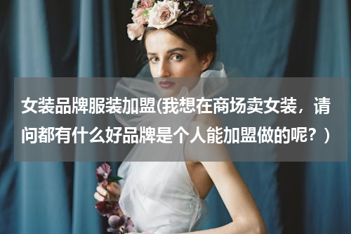 女装品牌服装加盟(我想在商场卖女装，请问都有什么好品牌是个人能加盟做的呢？)