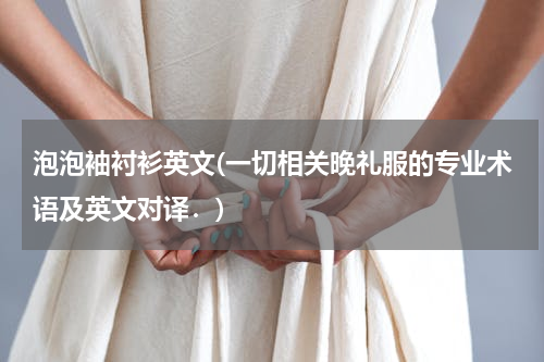 泡泡袖衬衫英文(一切相关晚礼服的专业术语及英文对译．)