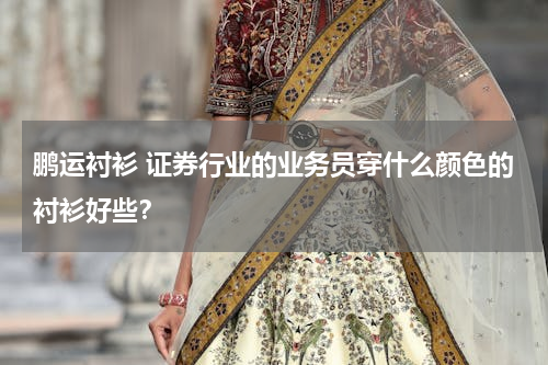 鹏运衬衫 证券行业的业务员穿什么颜色的衬衫好些？