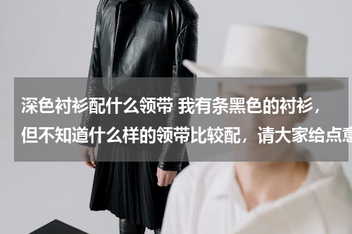 深色衬衫配什么领带 我有条黑色的衬衫，但不知道什么样的领带比较配，请大家给点意见谢谢！