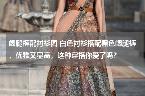 阔腿裤配衬衫图 白色衬衫搭配黑色阔腿裤，优雅又显高，这种穿搭你爱了吗？