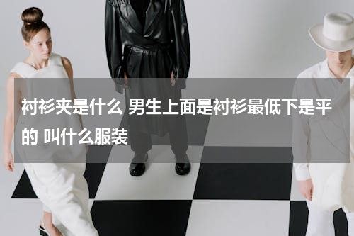 衬衫夹是什么 男生上面是衬衫最低下是平的 叫什么服装