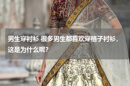 男生穿衬衫 很多男生都喜欢穿格子衬衫，这是为什么呢？