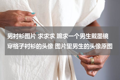 男衬衫图片 求求求 跪求一个男生戴墨镜穿格子衬衫的头像 图片里男生的头像原图